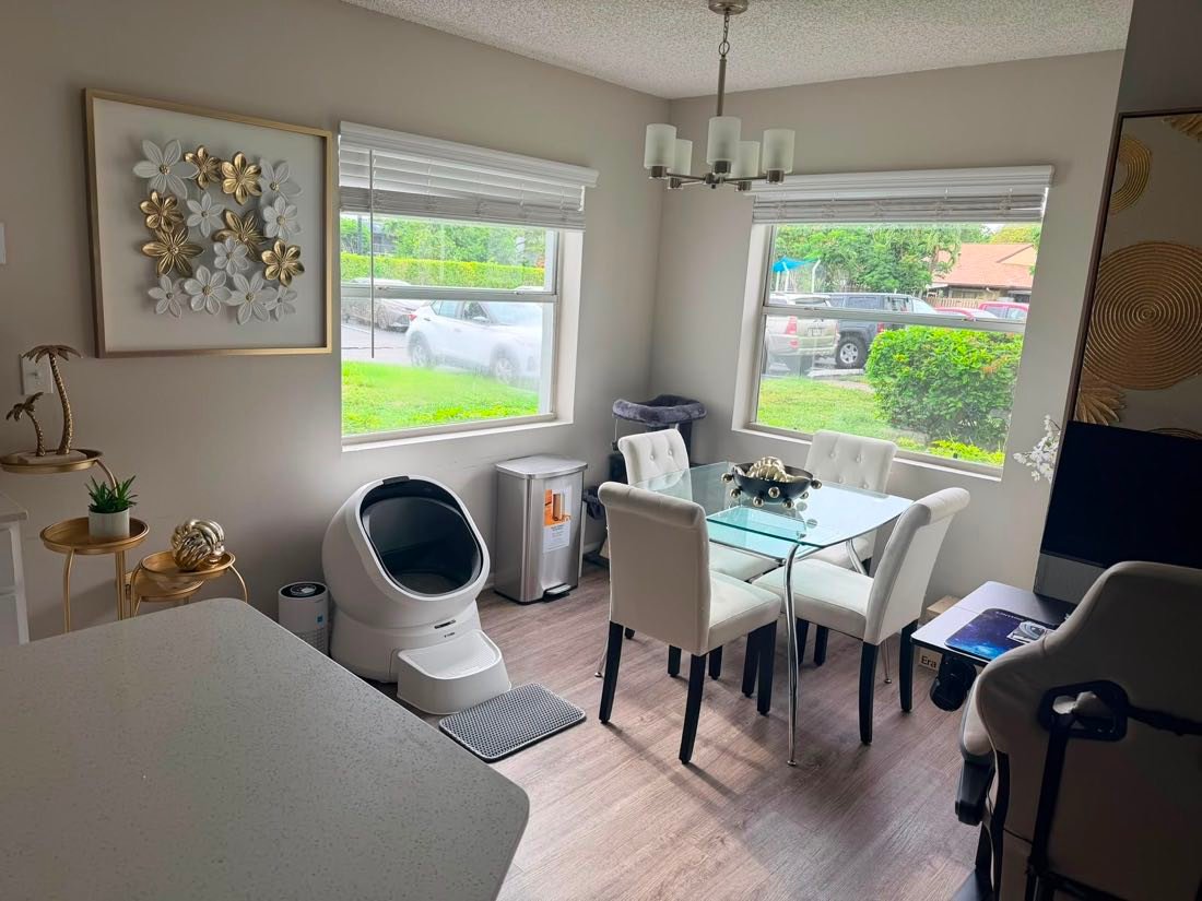 Bright dining area ready for a quote visit